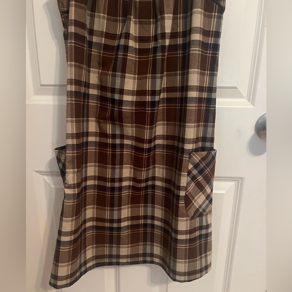 Faith ,Love & Passion Preppy Brown Plaid Jumper size 3 Preppy Academia - Picture 11 of 12